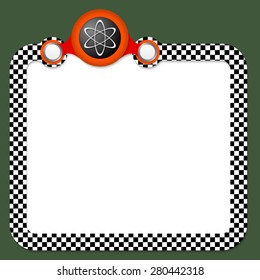 Abstract frame for your text and science symbol