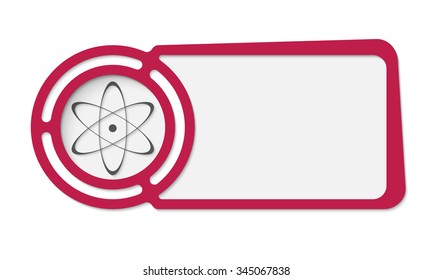 Abstract frame for your text and science icon