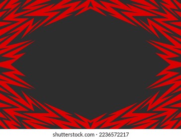 Abstrakter gerahmter Hintergrund mit geometrischen Stammesmustern