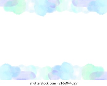 Abstract Framed Background Illustration of Refreshing Cold Watercolor
