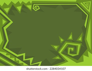 Abstract framed background with Indian themed pattern and with some copy space area