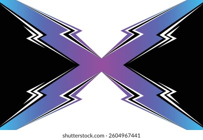 Abstract framed background with jagged spike line pattern