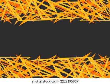 Abstract framed background with rough lines pattern