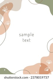 Abstract frames with autumn image