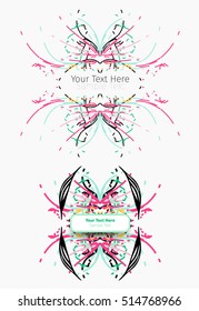 Abstract Frames for banners, invitations and greeting cards