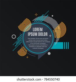 Abstract frames for sale styled banners, labels, tags. Color swatches control