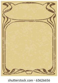 Abstract framework from the bound lines in style art-nouveau (grunge removed)