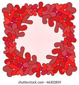 Abstract Framework, Heart Background