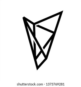 abstract framework logo design template . letter v logo design inspiration