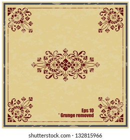 Abstract framework in style art-nouveau
