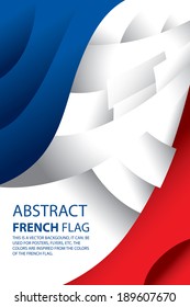 Abstract France, French Flag (vector Art) 