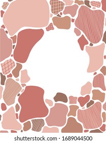 abstract free form shape, fluid and bubble shape. free hand design and drawing vector illustration
