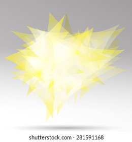 abstract free form of triangles.