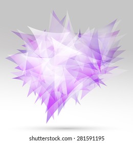 abstract free form of triangles.