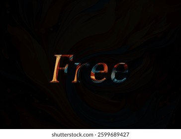 Abstract Free Test Effect Design Black Background
