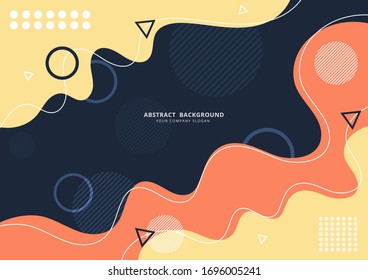 Abstract freeform shape geometric  background    Vector   illustration  Template Design