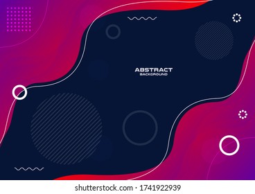 Abstract freeform shape geometric background , Vector and illustration, Template Design for shape banner or poster.
