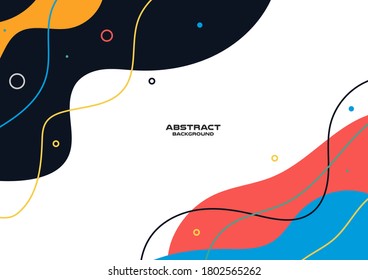 Abstract freeform shape geometric background , Vector and illustration, Template Design for shape banner or poster.
