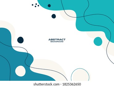 Abstract freeform shape geometric background , Vector and illustration, Template Design for shape banner or poster.