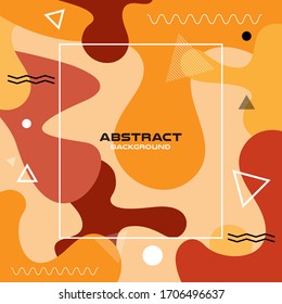 Abstract freeform shape geometric Memphis background  , Vector and illustration, Template Design