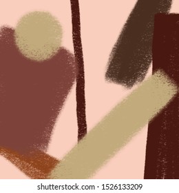 Abstract freehand  brush stroke background. Creative composition. Trendy graphic design for posters, flyers, social media contents, banner