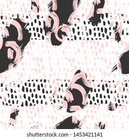 Abstract Freehand Brush Strokes Composition,Illustration for Surface