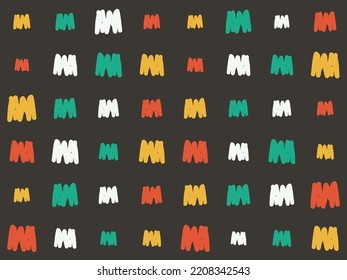 Abstract Freehand Drawing Aztec fabrics Seamless Pattern Design Geometric African American oriental traditional vector illustrations. Embroidery style.