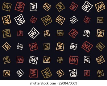 Abstract Freehand Pattern Aztec fabric prints Seamless Pattern Design Geometric African American oriental traditional vector illustrations. Embroidery style.