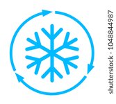 Abstract freezing vector flat icon illustration isolated on white background