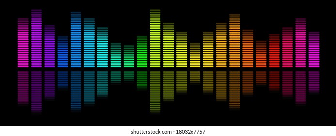 Abstract frequency diagram graphic in vector quality.