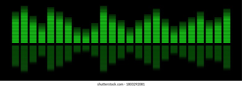 Abstract frequency diagram graphic in vector quality.