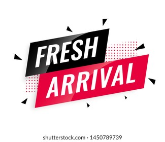 Abstract Fresh Arrival Banner Template