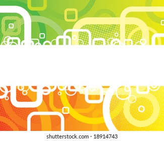 Abstract Fresh Banner of vector illustration layered.