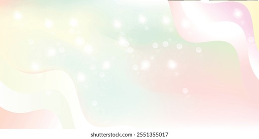 Abstract Fresh Green 
and others colour Natural Wave Background Design, Flowing Stylish Background Template Vector