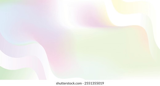 Abstract Fresh Green 
and others colour Natural Wave Background Design, Flowing Stylish Background Template Vector