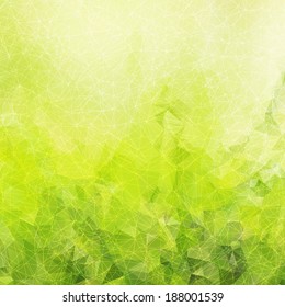 Abstract fresh lime geometric sunny background, colorful mosaic banner.