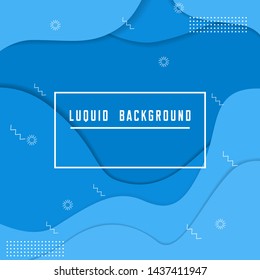 Abstract fresh liquid banner background