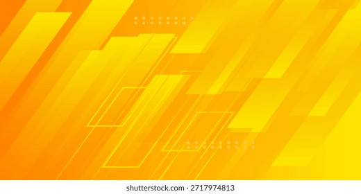 Abstract fresh orange color background with papercut arrow concept pattern element shapes design. Futuristic bright banner style. Eps10 vector