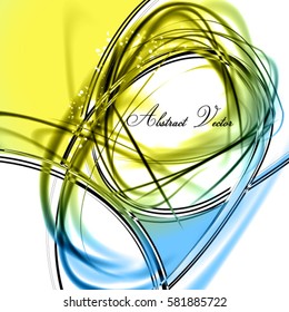 Abstract fresh pure vector background. Easy color vector frame with
glowing filament.
