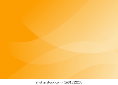Abstract Fresh Yellow Orange Wave Background Design Template Vector