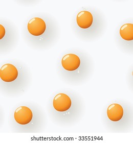 Abstract fried-eggs background. Seamless. Light gray - orange palette. Vector illustration.