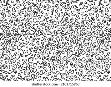 Abstract Fringed Leopard Spot Strokes Seamless Pattern Perfect Trendy Fashion Design Stylish Colors Vector Art Isolated White Background
