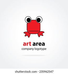 Abstract frog vector logo icon concept. Key ideas is business, design, branding, template, identity, corporate, company