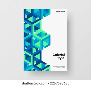 Abstract front page design vector illustration. Premium geometric pattern catalog cover template.