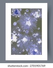 Abstract frostinspired flower patterns for modern interiors and art