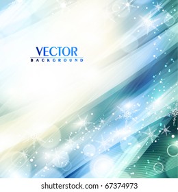 Abstract frosty blue glowing background. Vector