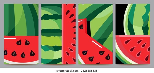 abstract fruit background set design
