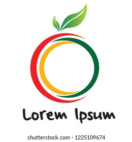 Abstract fruit logo