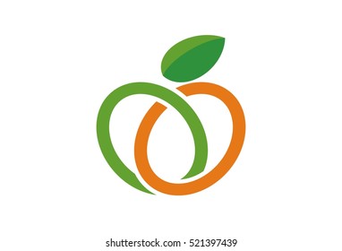 Abstract Fruit Logo Vector