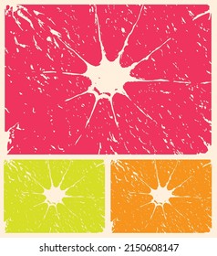 Abstract fruit multi color. Oranges, lemons and limes - stock illustration